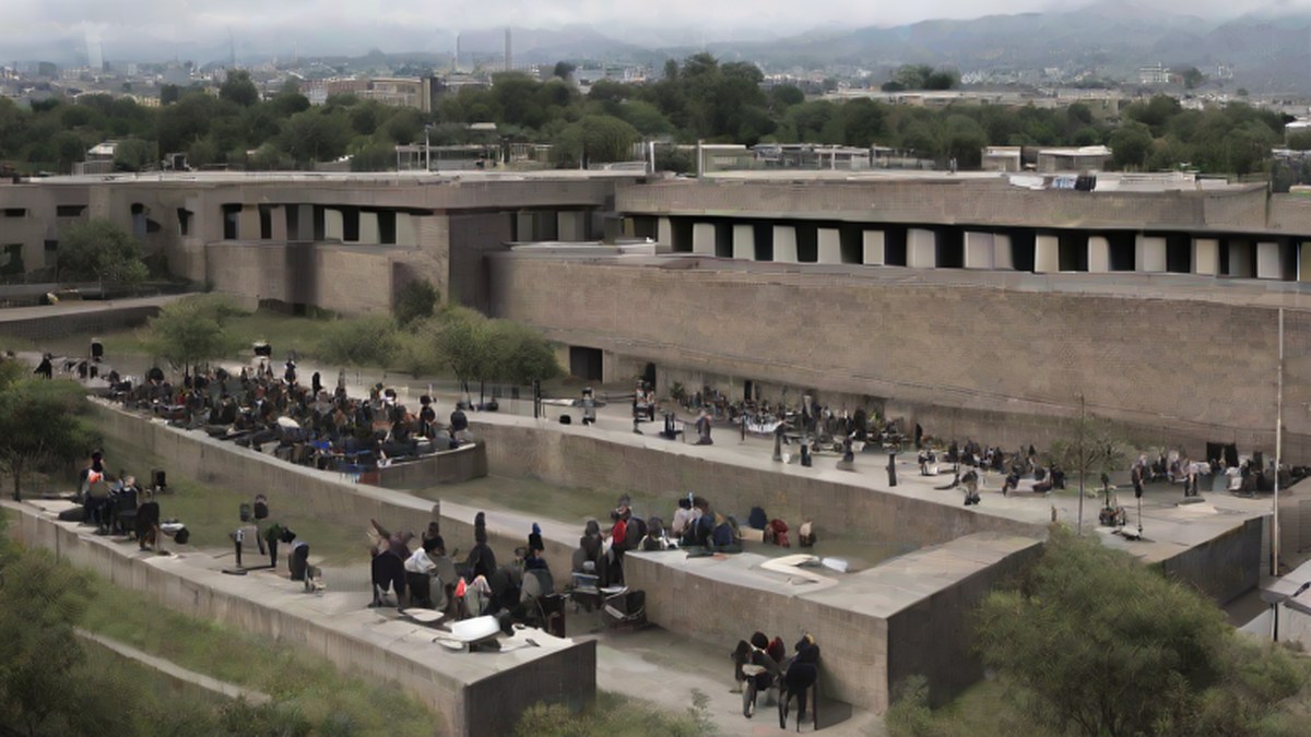 Ilustración editorial sobre educación: Sedes y fechas para examen de UNAM: ¿qué revela sobre la transparencia de la institución?
