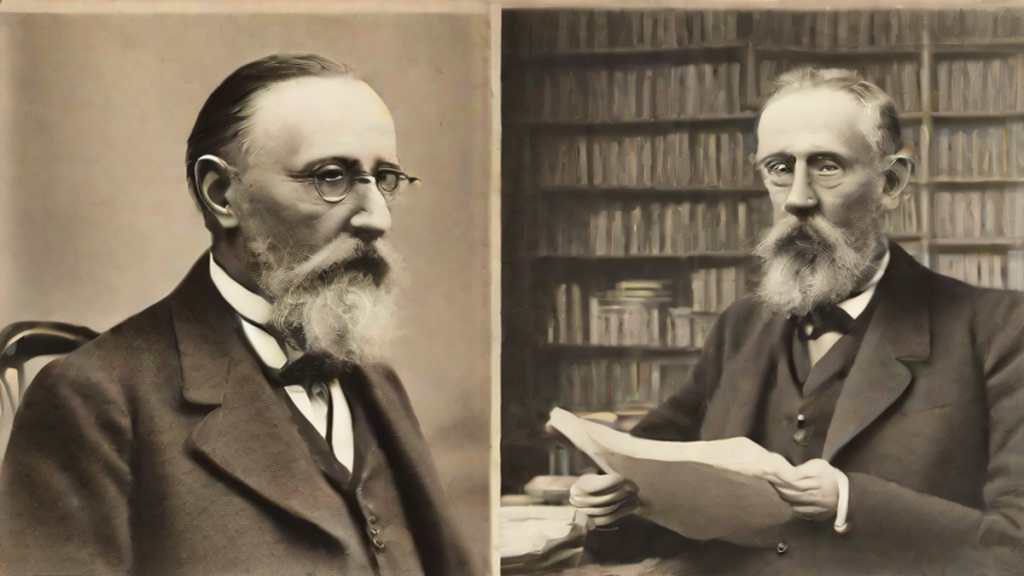 Ilustración editorial sobre ciencia y tecnología: Carta inédita confirma encuentro entre Unamuno y Wells en Londres