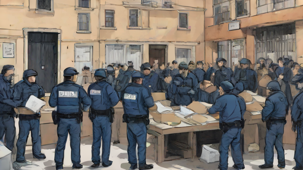 Ilustración editorial sobre sociedad: Detenido en Madrid el presunto autor de estafas a grandes empresas por más de un millón